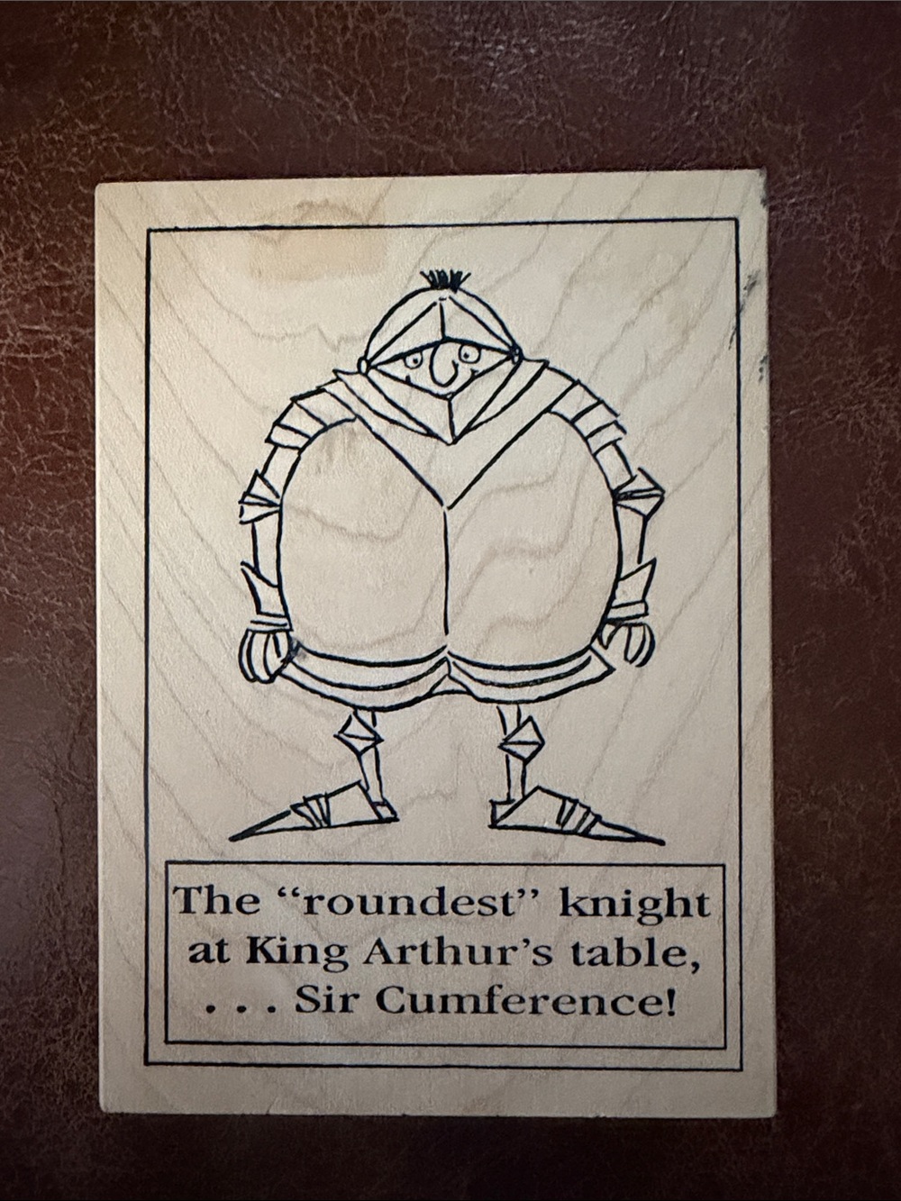 Wood Stamps Knight Children Humorous Boys and Girls too